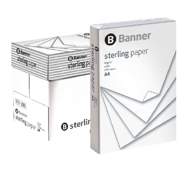 Boxes of A4 copier paper