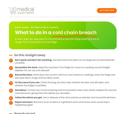 Cold chain breach action plan preview