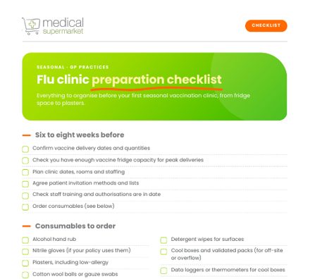 Flu clinic preparation checklist preview