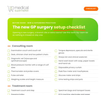 New GP surgery setup checklist preview