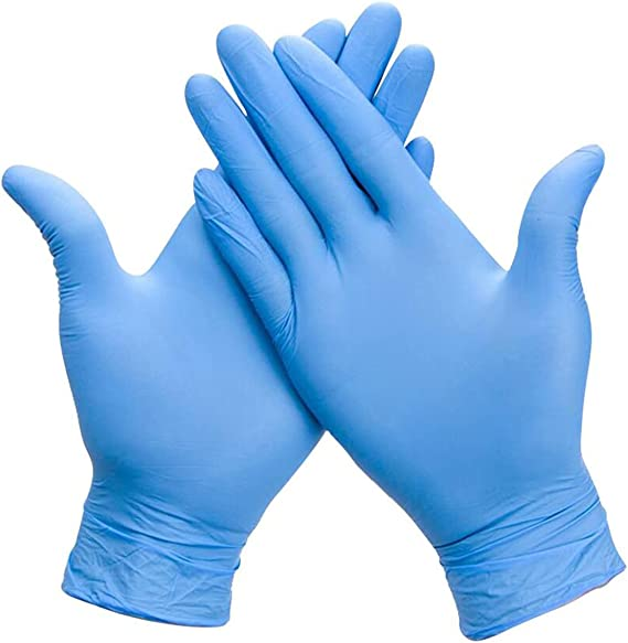 Nitrile examination gloves