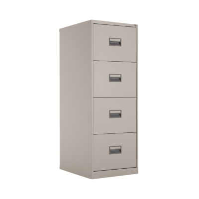 Talos 4 Drawer Filing Cabinet 465x620x1300mm Grey KF78772