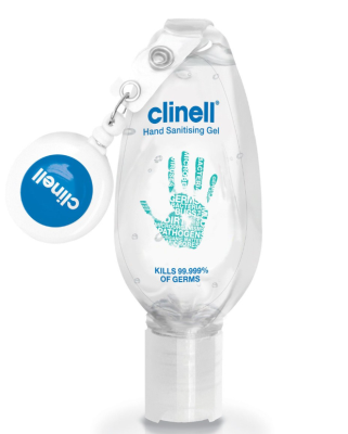 Clinell Hand Sanitising Gel with Clip 50ml