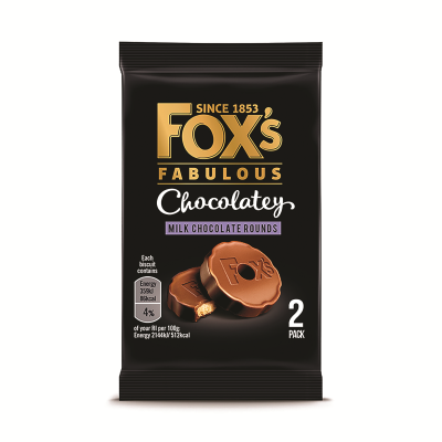 Fox's Chocolatey Rounds Biscuits Twin Packs 32g