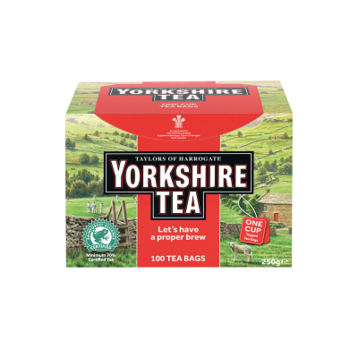 Yorkshire Tea String and Tag Tea Bags (Pack of 100)