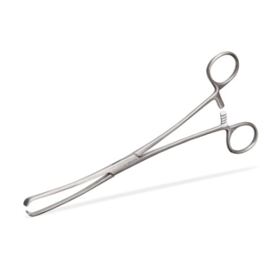 Teales Vulsellum Curved Uterine Forceps Toothed - Single (x1)