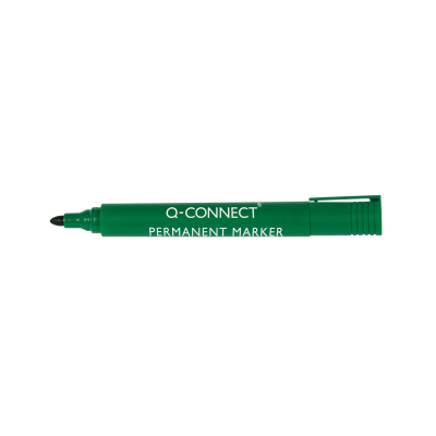 Q-Connect Permanent Marker Pen Bullet Tip Green