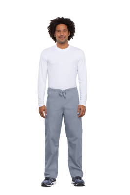 Cherokee Unisex Drawstring Scrub Trousers Pale Grey 2XS