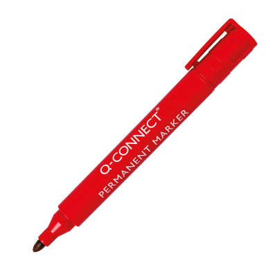 Permanent Markers Red Bullet Tip (Pack of 12)