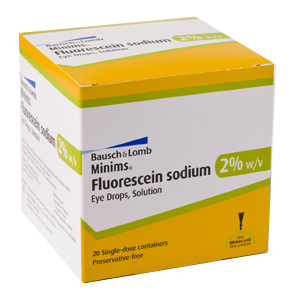 [AMB] (POM) Fluorescein Sodium - 2% Dropper - (Pack 20)