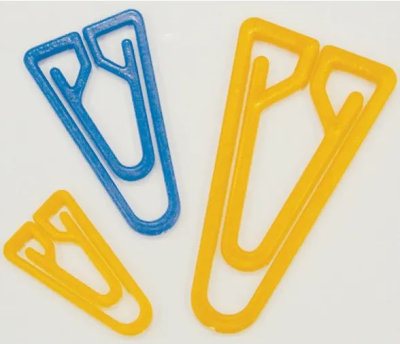 Plastic Paperclips 35mm Assorted