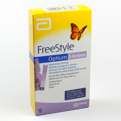 FreeStyle Optium Blood Beta Ketone Test Strips 10/Pack