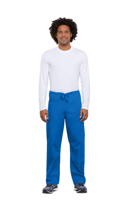 Cherokee Unisex Drawstring Scrub Trousers Royal Blue XXS