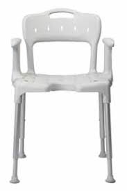 Swift Shower Chair with Back and Arm Support White