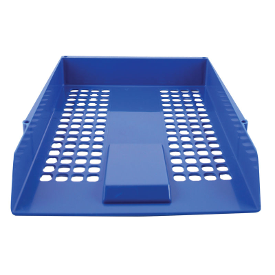 Professional Metallic Letter Tray Blue