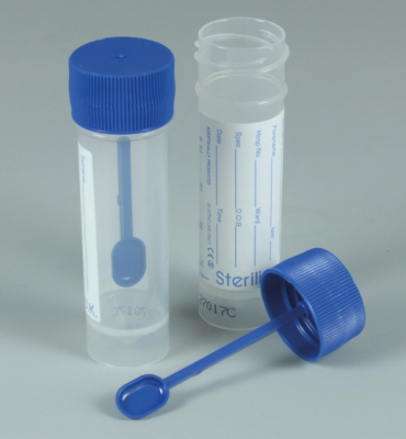 Urine Sample Bottle 30ml (with Spoon)