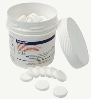 Presept Disinfectant Tablets 2.5g