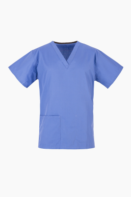 Unisex NHS Scrub Tunic in Ceil Blue Large