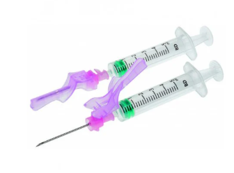 BD Eclipse Hypodermic Safety Needles with SmartSlip Technology 18G x 1.5" (Pink)