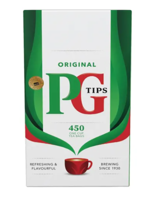 PG Tips One Cup Square Tea Bags (Pack of 450)