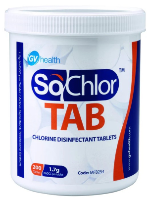 SoChlor TAB Disinfectant Tablets 1.7g