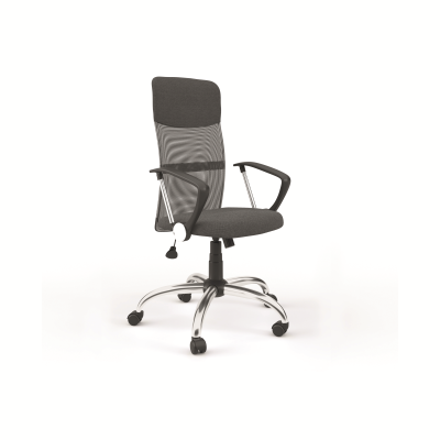 Alphason Orlando High Mesh Back Operator Chair with Headrest and Arms Grey AOC4087GRY