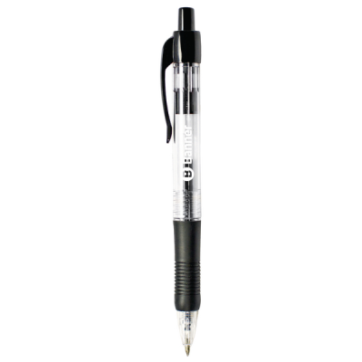 Banner Essentials Retractable Gelwriter Pen Black