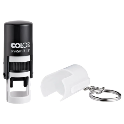COLOP Printer R 12 Custom Text Stamp Keyring