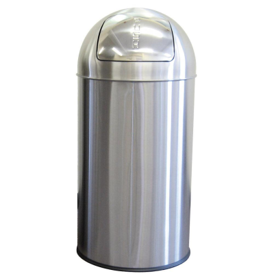 50L Stainless Steel Push Bin