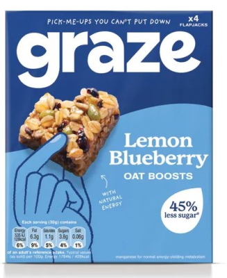 Graze Lemon Blueberry Oat Boosts 30g