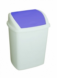 50 Litre Swing Top Bin Blue Lid