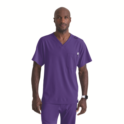 Skechers Unisex V Neck Scrub Top Grape XS