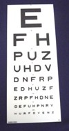 Snellen 6m Panel 7.5 Line Vision Test