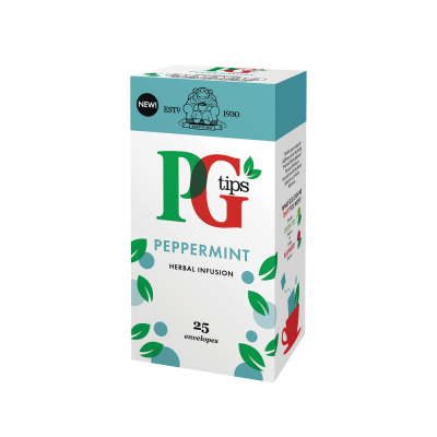 PG Tips Peppermint Envelope Tea Bags (Pack of 25)