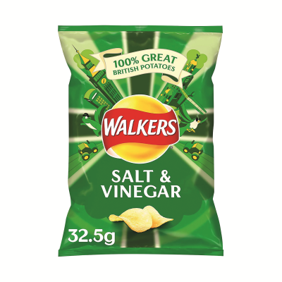 Walkers Salt and Vinegar Crisps 32.5g