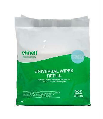 Clinell Universal Sanitising Wipes Tub Refill Pack of 225