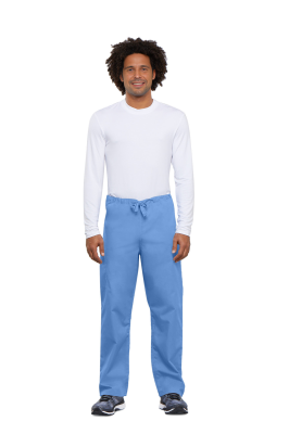 Cherokee Unisex Drawstring Scrub Trousers Ceil Blue XXS