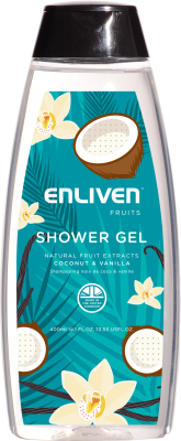 Enliven Fruit Shower Gel Coconut & Vanilla 500ml