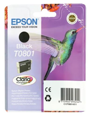 Epson T0801 Photographic Ink Cartridge Claria Black