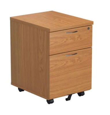 Mobile Pedestal 2 Drawers Nova Oak