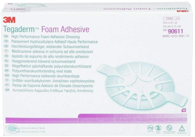 Tegaderm Foam Adhesive Dressing 10cm x 11cm