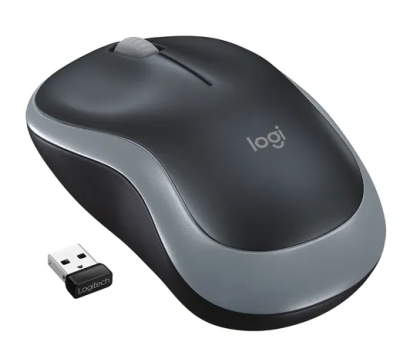 Logitech M185 Wireless Optical Mouse Ambidextrous Grey