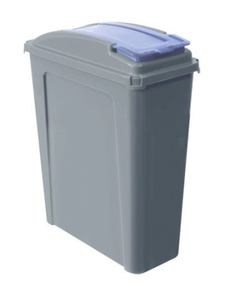 Eco Waste Recycling Bin & Lid 25L Blue