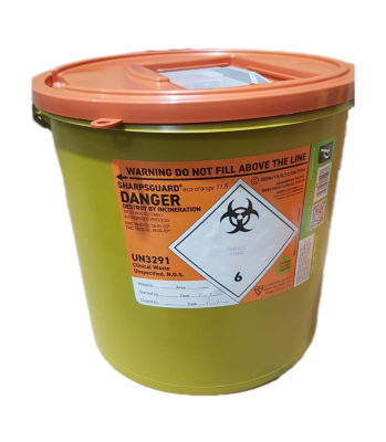 Sharpsguard Orange Sharps Bin 2.5 Litre