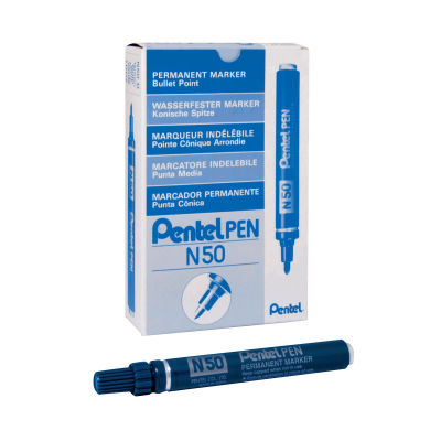 Pentel N50 Permanent Bullet Marker Blue