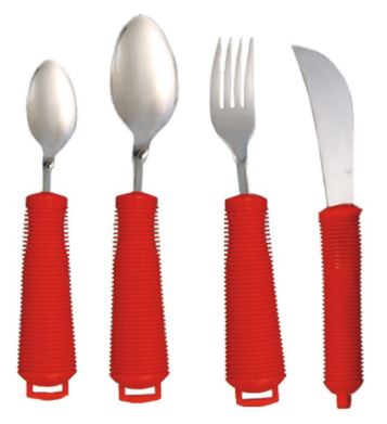 Red Handled Cutlery - Set of 4