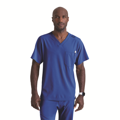 Skechers Unisex V Neck Scrub Top Royal Blue XS