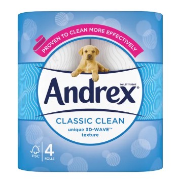 Andrex Classic Clean Toilet Roll Pack of 24