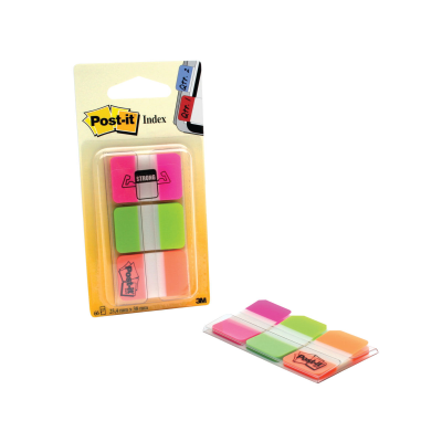 Post-it Strong Index Full Pink/Green/Orange