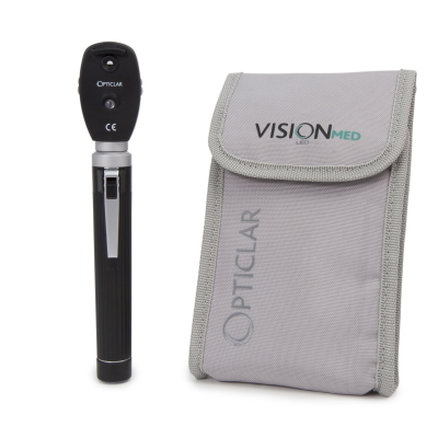 Opticlar LED Pocket Ophthalmoscope in Canvas Case